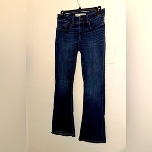 BKE Audrey mid rise bootcut slim cut blue jeans 27 X 31 1/2 denim contemporary